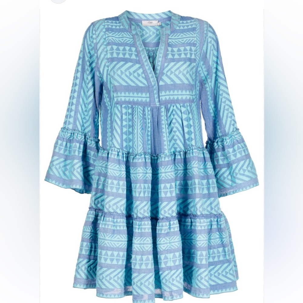 Devotion TWINS x Anthropologie Ella Geometric Pattern Mini Dress